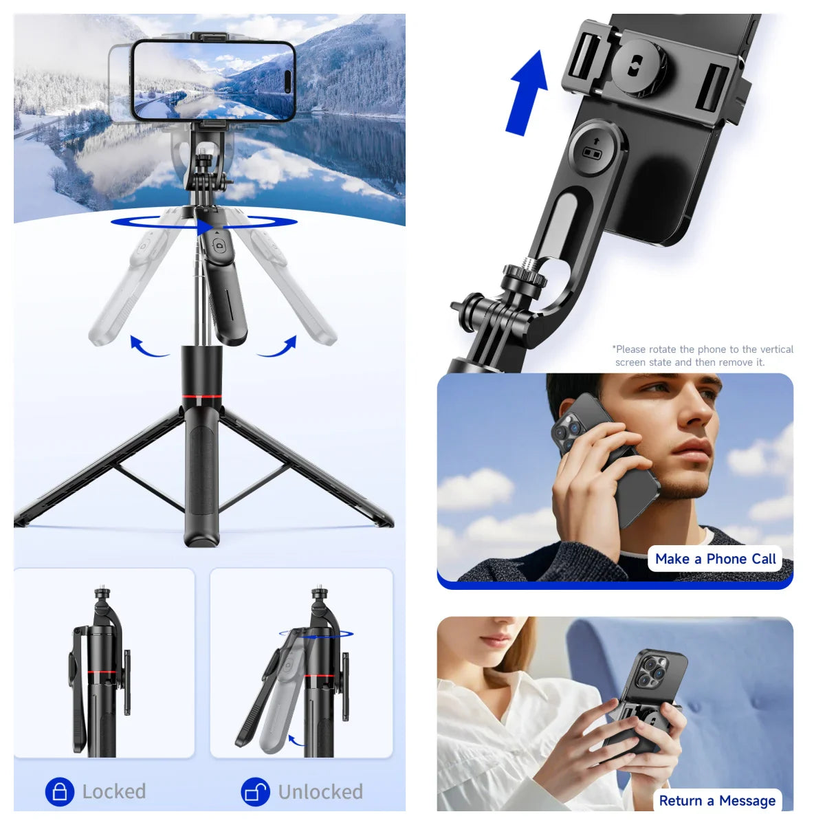 Glam Selfie Stick Tripod