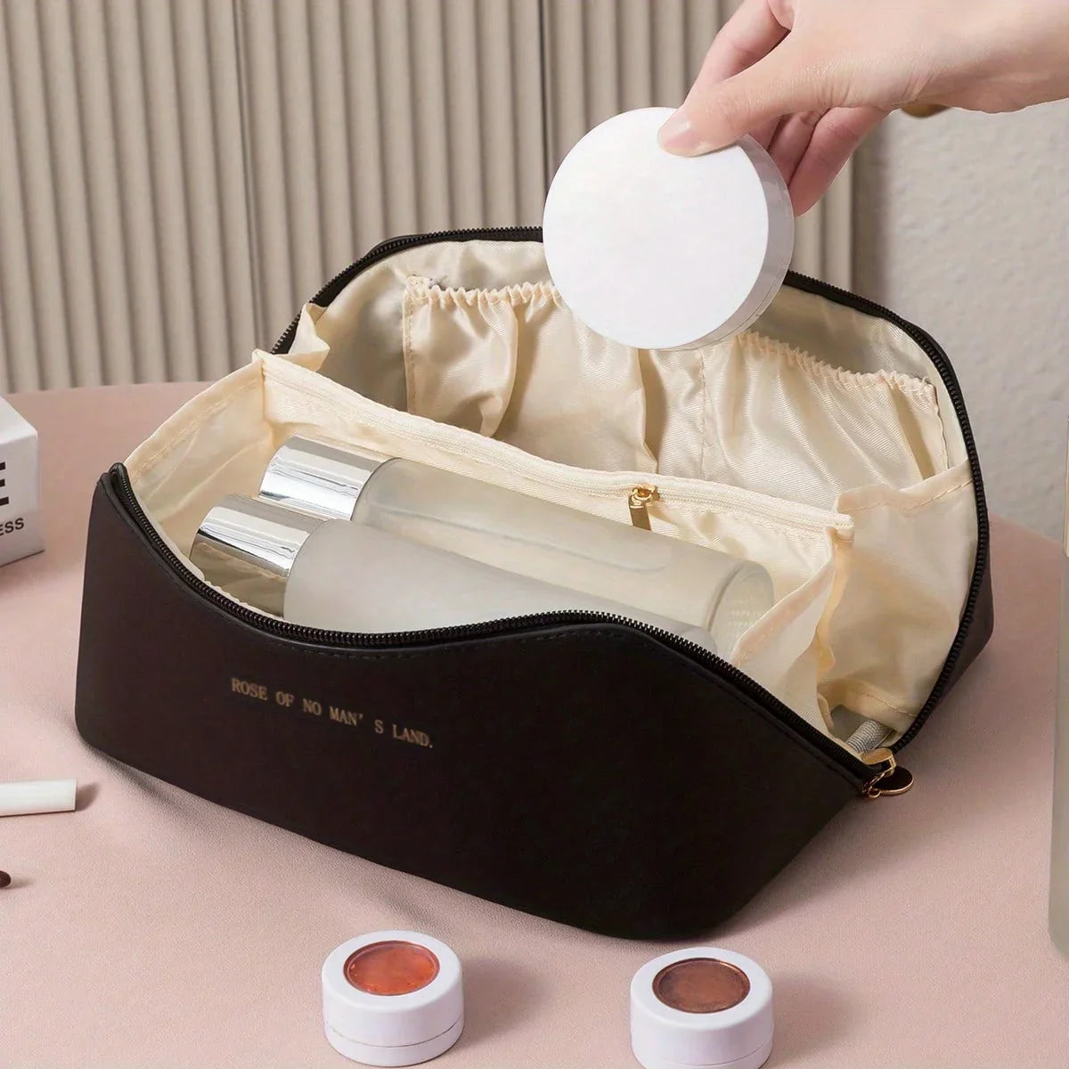 Elegant Travel Makeup Organizer